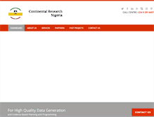 Tablet Screenshot of continental-research.com